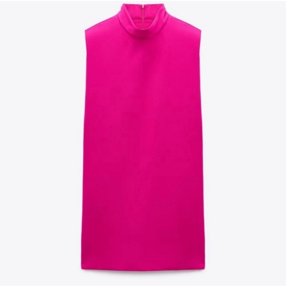 ✨ Hot Pink Zara Mini Dress ✨ - Picture 3 of 4